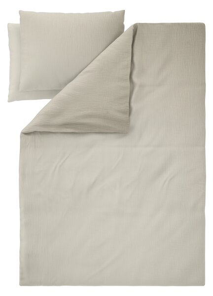 Livarno® Mušelínové ložní povlečení, 240 x 220 cm, 70 x 90 cm (béžová) (100404633004)