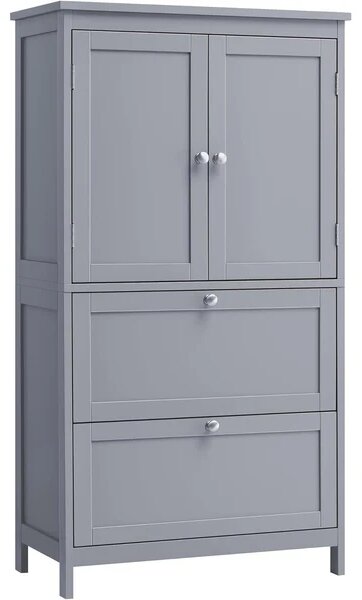 SONGMICS Koupelnová skříňka Vasagle Swede 110 cm šedá