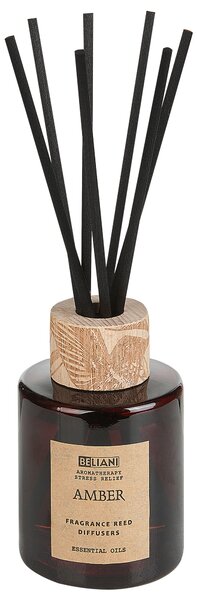 Vonná svíčka s aroma difuzérem DARK ELEGANCE 9 cm Hnědá
