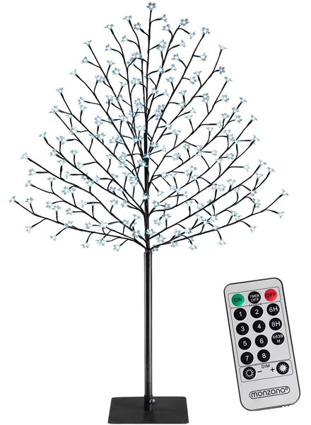 Deuba Svítící strom třešeň 220 cm - studená bílá