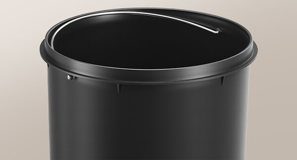 SONGMICS Kulatý odpadkový koš Jelis 30 L černý