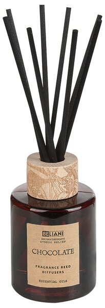 Vonná svíčka s aroma difuzérem DARK ELEGANCE 9 cm Hnědá