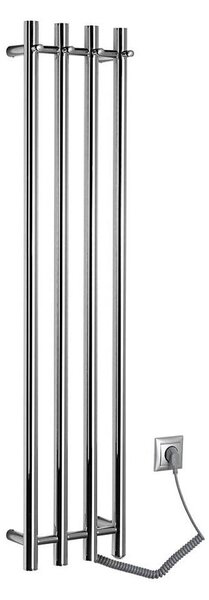 Sapho - Elektrický sušák ručníků PAPINADO 85W 120x26 cm lesklý chrom pravá