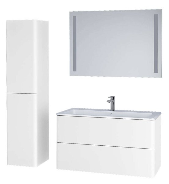Mereo, Mereo Siena, koupelnová skříňka 80 cm, bílá lesk, MER-CN411S