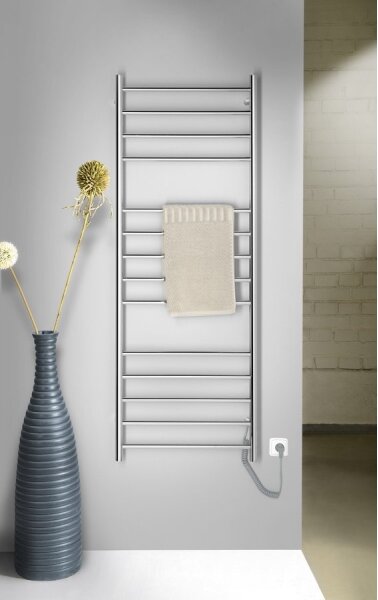 Sapho - Elektrický sušák ručníků REDONDO 130W 150x60 cm lesklý chrom kulatý