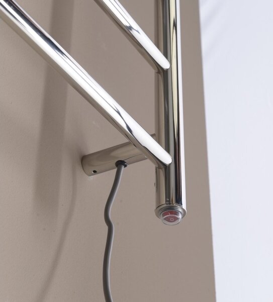 Sapho - Elektrický sušák ručníků REDONDO 130W 150x60 cm lesklý chrom kulatý