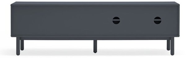 Tmavě šedý TV stolek 180x56 cm Corvo - Teulat