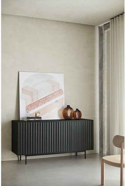 Černá nízká komoda 159x80 cm Sierra – Teulat