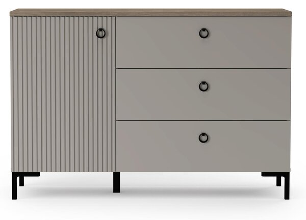 Komoda Demandaron 1 (taupe + dub silverjack). Akce -23%