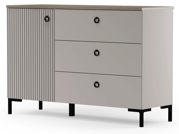 Komoda Demandaron 1 (taupe + dub silverjack). Akce -23%