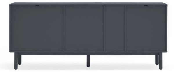 Tmavě šedá nízká komoda 180x76 cm Corvo - Teulat