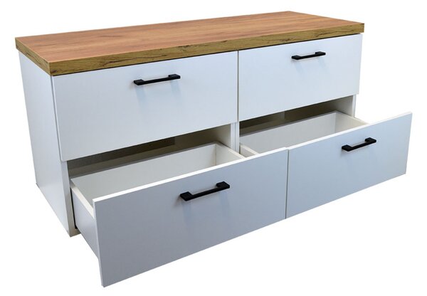 Comodo Koupelnová skříňka pod deskové umyvadlo Agria 120-HD - bílá