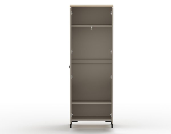 Šatní skříň Demandaron 3 (taupe + dub silverjack)