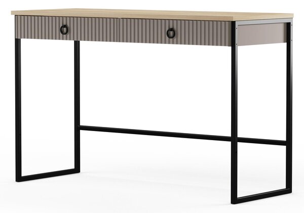 Toaletní stolek Demandaron (taupe + dub silverjack). 1116804