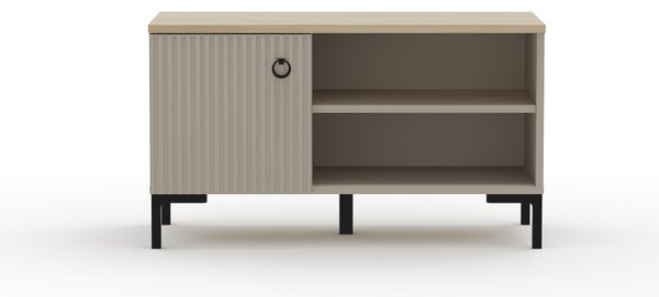 Botník (skříňka na boty) Demandaron (taupe + dub silverjack)