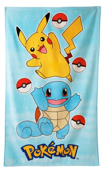 Dětská velurová osuška s potiskem Pokémon® modrá