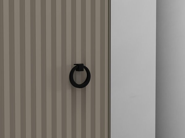 Šatní skříň Demandaron 3 (taupe + dub silverjack)