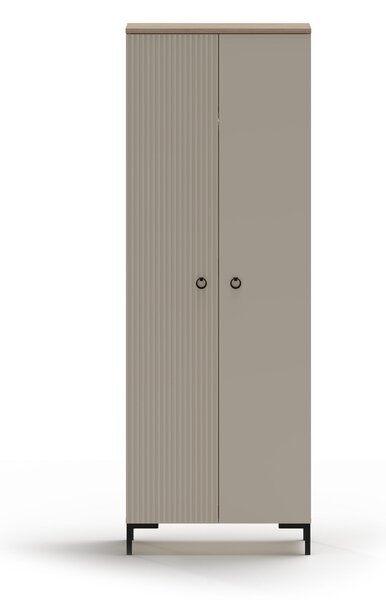 Šatní skříň Demandaron 3 (taupe + dub silverjack)
