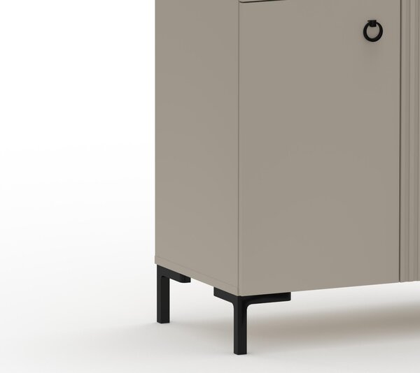 Komoda Demandaron 3 (taupe + dub silverjack). Akce -21%