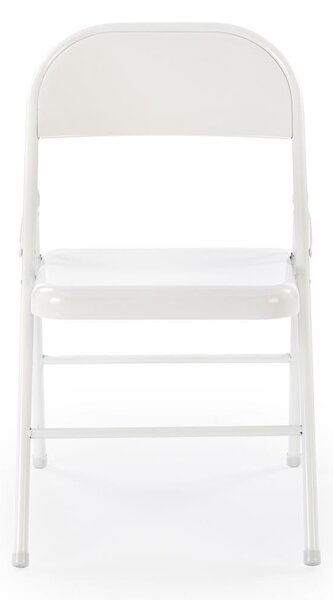 HALMAR Skládací jídelní židle K565 bílá