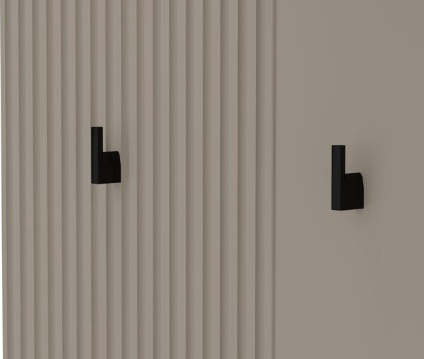 Věšákový panel Demandaron (taupe + dub silverjack)