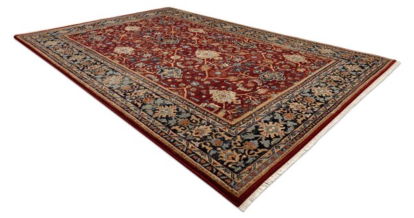 Makro Abra Kusový koberec klasický vlněný KESHAN 7522/53588 béžový bordó modrý Rozměr: 160x230 cm