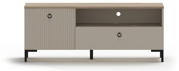 TV skříňka Demandaron 1 (taupe + dub silverjack)