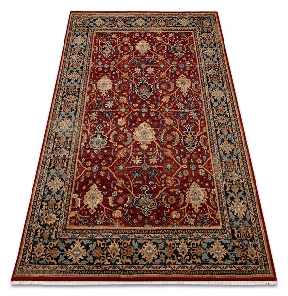 Makro Abra Kusový koberec klasický vlněný KESHAN 7522/53588 béžový bordó modrý Rozměr: 160x230 cm