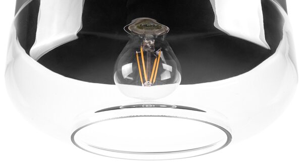 Závěsná lampa MURRAY Sklo Černá