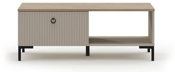 Konferenční stolek Demandaron (taupe + dub silverjack)