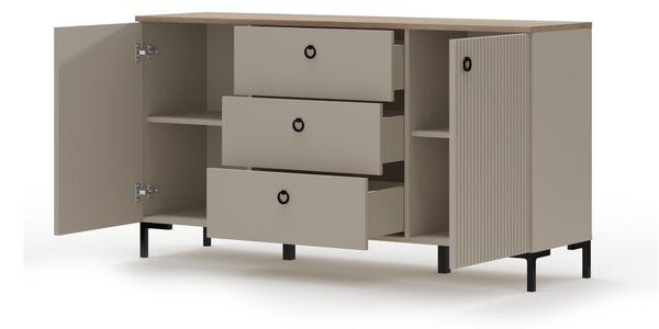 Komoda Demandaron 4 (taupe + dub silverjack)