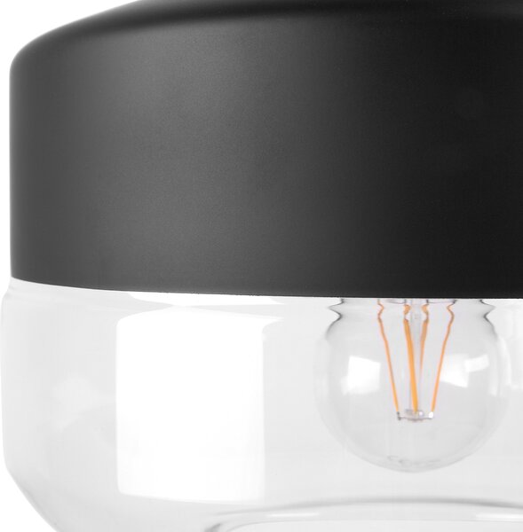 Závěsná lampa MURRAY Sklo Černá