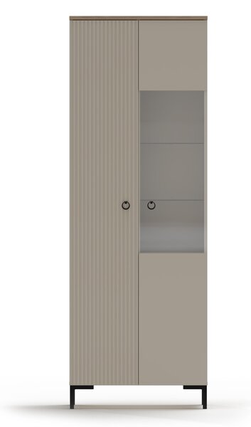 Vitrína Demandaron 1 (taupe + dub silverjack)