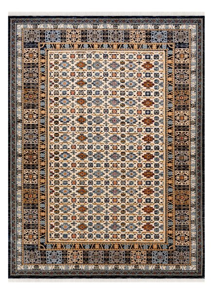 Makro Abra Kusový koberec klasický vlněný KESHAN 6428/53551 béžový modrý Rozměr: 120x145 cm