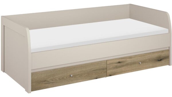 Kondela Postel KAROS 2S, 90x200, kašmír/dub evoke