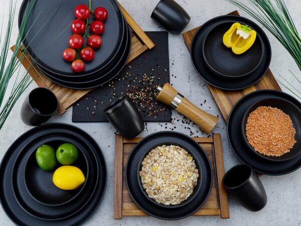 KOMBINOVANÁ SOUPRAVA, 16dílné, kamenina Creatable - Online Only nádobí, Online Only