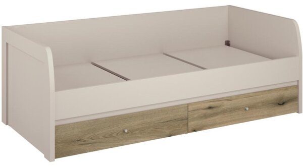 Kondela Postel KAROS 2S, 90x200, kašmír/dub evoke