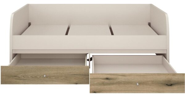 Kondela Postel KAROS 2S, 90x200, kašmír/dub evoke