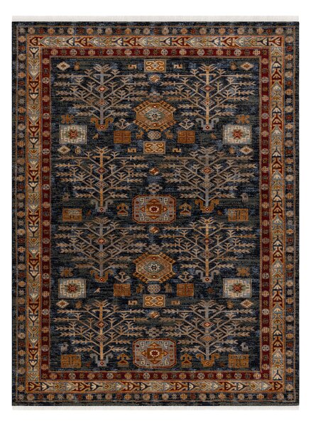 Makro Abra Kusový koberec klasický vlněný KESHAN 6174/53511 modrý bordó Rozměr: 80x145 cm