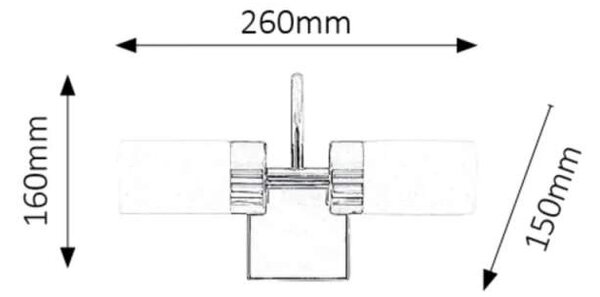 Rabalux 5714 BETTY - Nástěnné LED svítidlo do koupelny v lesklé chromové barvě, LED 8W, 4000K, IP44 (Koupelnová lampa nad umyvadlo nebo zrcadlo)