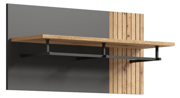 Věšákový panel Esferas (grafit + dub evoke)