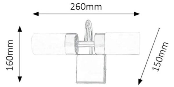 Rabalux 5746 BETTY - Nástěnné LED svítidlo do koupelny v bronzové barvě, LED 8W, 4000K, IP44 (Koupelnová lampa nad umyvadlo nebo zrcadlo)