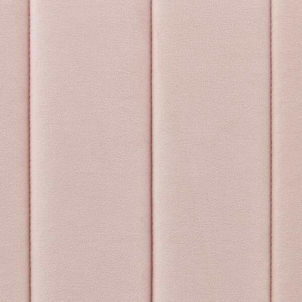 Postel Umělý samet LUNAN 180 x 200 cm Pastelově růžová