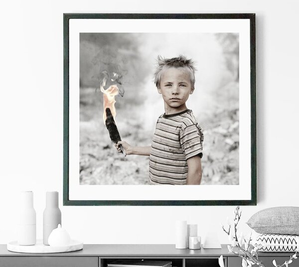 Obraz originál - Nezbedný chlapec: 80 x 80 cm (limitovaná edice 30ks)