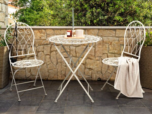 Bistro stolek STIFFE 70 cm 70 cm Kov Bílá