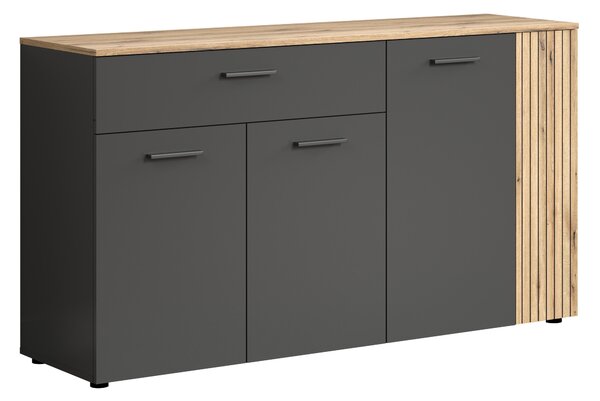 Komoda Esferas 2 (grafit + dub evoke). Akce -22%