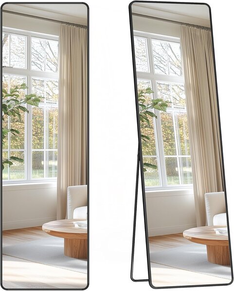 SONGMICS Volně stojící zrcadlo Bleer 150 cm černé II