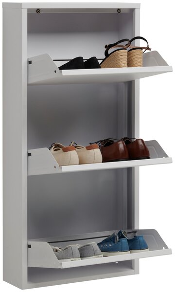 VYKLÁPĚCÍ BOTNÍK, bílá, 50/103,5/15 cm Carryhome - Výklopné botníky