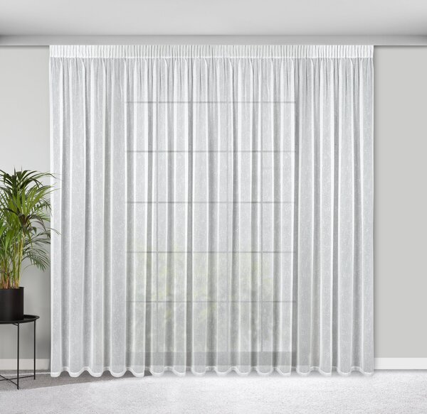 ZÁCLONA NA PÁSCE KELLY 300 X 250 CM BÍLÁ BT