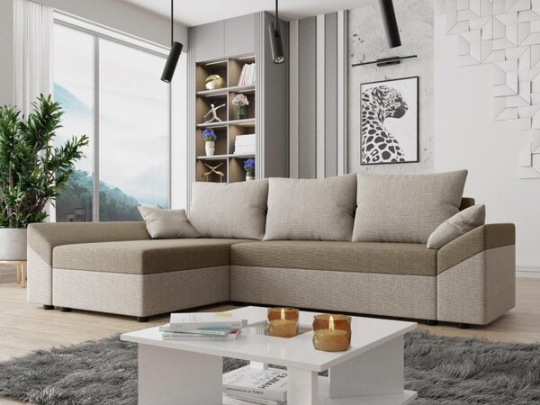 Rohová sedačka s funkcí spaní Peltata Lux, Barva: Kronos 07 5903211155512